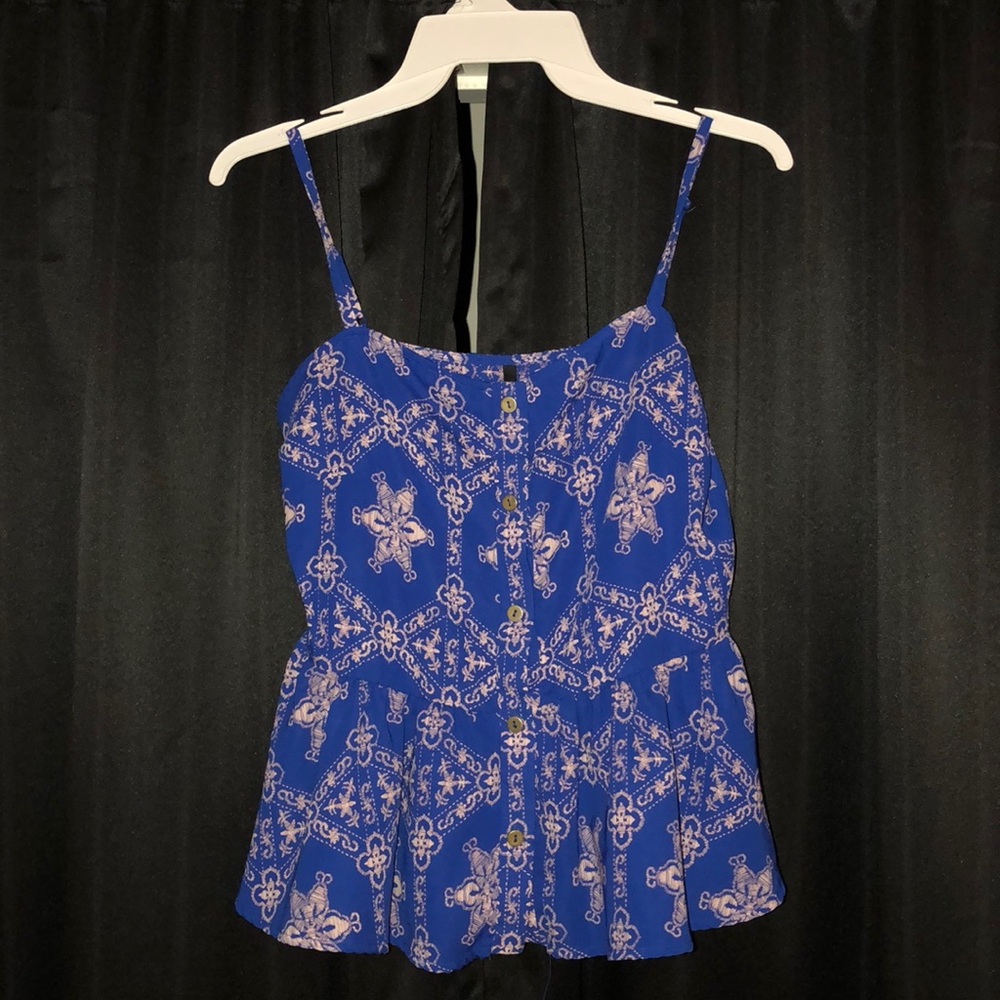Button down tank top